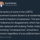 A now-deleted tweet from Russell Berger
